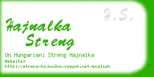 hajnalka streng business card